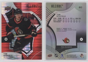 2021-22 Upper Deck Allure Red Rainbow Tim Stutzle #80