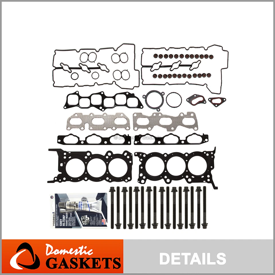 适用于 2007 年 4 月 20 日 现代索纳塔 Santa Fe Azera 3.3 头垫圈套装螺栓 G6DB — 第 1/4 张图片