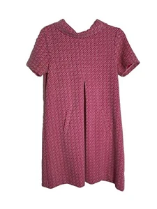 Tyler Boe Kristen Jacquard Sydney Pink Midi Dress Size S Knit Geometric Print - Picture 1 of 7
