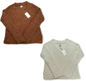 Women's V-Neck Pullover Sweater - A New Day - Various Colors/Sizes - S539/540 - Picture 1 of 6