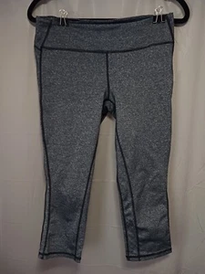 Gap Fit Women's Heather Grey Capri Sport Leggings Sz M w/Waist Pocket Activewear - Picture 1 of 6