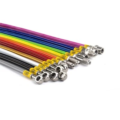 HEL PERFORMANCE TOYOTA CELICA COROLLA MR2 SUPRA REAR BRAIDED BRAKE LINES HOSE — 第 1/4 张图片