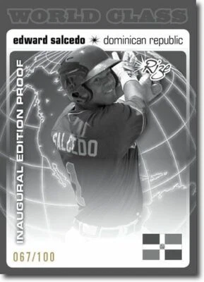 EDWARD SALCEDO 2012 Rize Rookie Inaugural PROOF WORLD CLASS RC #/100 - Image 1 of 2