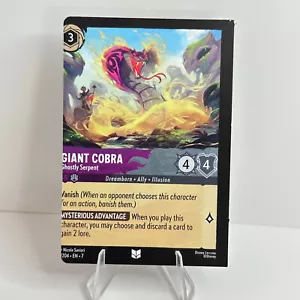 Lorcana Miscut/Misprint - Cobra Gigante - Serpente Fantasma 57/204 Isola di Arcazia - Foto 1 di 4