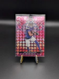 Mosaico Panini 2024 Justin Jefferson #143 camuflaje rosa Prizm Minnesota Vikings - Imagen 1 de 2