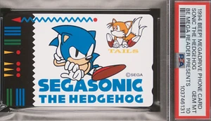 PSA 10 Pop 2 1994 Sonic The Hedgehog Phone Card Megadrive NTT Graded Tails - Picture 1 of 2