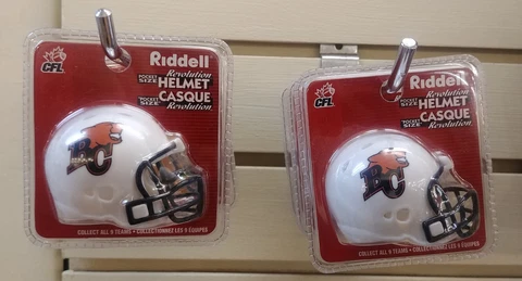 CFL Riddell Pocket Size BC Lions Mini Helmet NEW NIP Cover