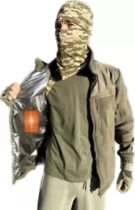 Fleece jacket with heating from PowerBank and thermal lining size S-2XL new - Picture 1 of 20