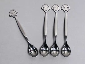 Alessi Anna Tea Spoons 13cm in Silver 4pcs | Spoon Set - Picture 1 of 7