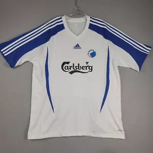 FC Kopenhagen Home 2013-14 Football Jersey Adidas Men's XXL Nielsen 33 Gold - Picture 1 of 15
