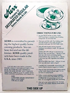 Kerr ~Decorated Canning Regular Screw Bands & Lids ~12 Count ~Vintage/New/Sealed - Picture 1 of 3