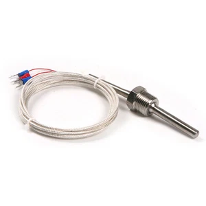 RTD Pt100 ohm Probe Sensor L 50mm PT NPT 1/2'' Thread with Lead Wire - Picture 1 of 3