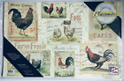 Rooster Farm Fresh Paper Placemats Pad 24 Farm Decor Party Table CounterArt
