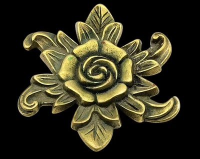 Vintage Brass Trivet Virginia Metalcrafters "Carter's Grove" Flower CW 10-47 - Изображение 1 из 4