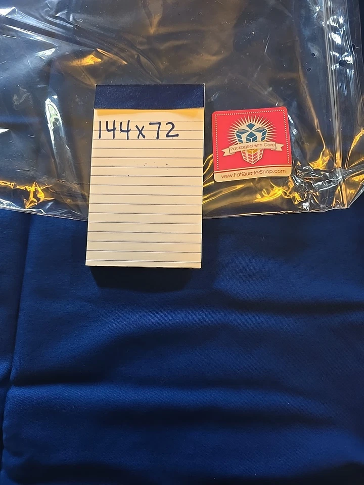 Quilting  Fabric.  Blue Backing. 144 X 72. - Image 1 of 4