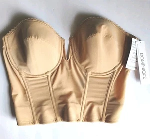 Korsett BH Größe Damen 36D Nude Farbe/Mokka Hochzeit Braut Unterwäsche - Bild 1 von 2