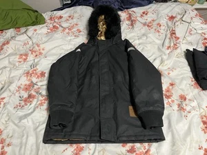 Mini Rodini Hooded Winter Jacket Coat Black Size 10/11y 140/146 Designer - Picture 1 of 8