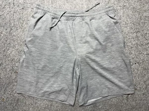 Lululemon Shorts Mens XL Gray Lined Athletic Training Drawstring Pockets Logo - Picture 1 of 13
