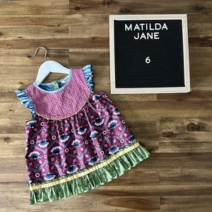 Matilda Jane Moments With You Art Museum Purple Floral Sleeveless Tunic Top 6  - Picture 1 of 7