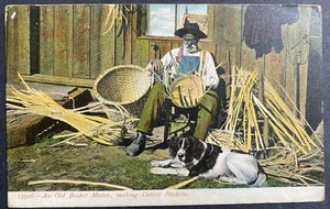 Postal de colección The Old Basket Maker sin publicar - Imagen 1 de 2