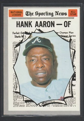 1970 Topps #462 Hank Aaron Atlanta Braves — Salón de la fama — All-Star — Como nuevo Foto 1 de 2