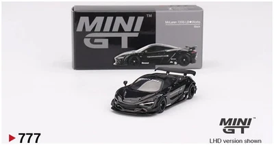 Mini GT MGT00777LHD McLaren 720S LB?Works Black Die Cast 1/64 - Immagine 1 di 3