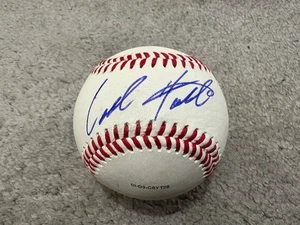 BOSTON RED SOX MINNESOTA TWINS CALEB HAMILTON SIGNED BALL BASEBALL COA - Picture 1 of 3