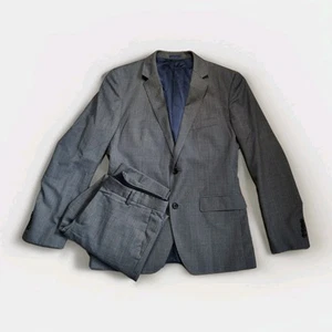Bonobos 40R 32x31 Gray Marzotto Slim Fit Wool Italy Mens Jacket Pants Suit - Picture 1 of 23