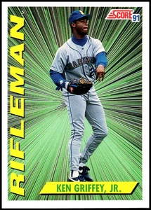 1991 Score #697 Ken Griffey, Jr. - Rifleman HOF FREE SHIPPING! - Picture 1 of 2