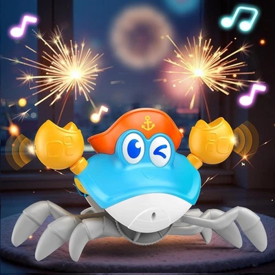 "Cangrejo caminador juguete музыкальный interactivo para bebes gateo regalo rosa" - Изображение 1 из 4