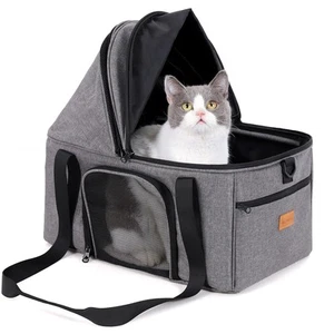 Top-Expandable Large Cat Carrier, Soft Sided Cat Bag Carrier for Medium Large... - Picture 1 of 8