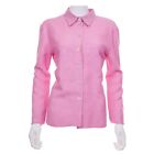 Kiton Pink Linen Shirt US 10