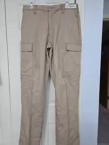 Workrite Ultra Soft Fire Resistant Work Pants, Size 32X34 Khaki Cargo - Picture 1 of 11