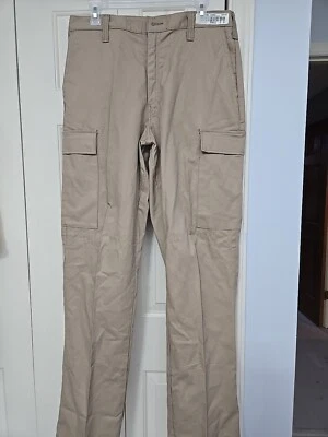 Workrite Ultra Soft Fire Resistant Work Pants, Size 32X34 Khaki Cargo - Image 1 of 4