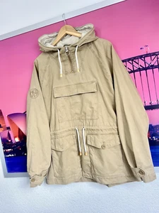 Pretty Green Smock Overhead Jacket | M / Large | Sand 90s Indie Mod Military - Picture 1 of 14