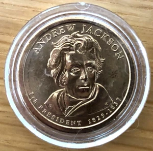 Andrew Jackson ~ Presidential US Dollar Golden Coin Denver ~ Collectible US coin - Picture 1 of 4