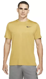 Nike Pro Dri-FIT Kurzarmshirt Laufshirt Training Sport Freizeit Gelb CZ1181 790 - Bild 1 von 1