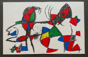 Joan Miró Litografía Original en Color "Aus: Lithograph II" - Imagen 1 de 7