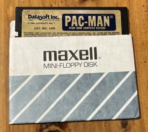 Vintage Pac-Man by Datasoft Video Game 5.25 Floppy Disk Atari - Picture 1 of 1