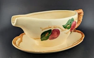 GMcB Franciscan Embossed Apple  1940s Gravy Boat USA California Hand Painted - Picture 1 of 5