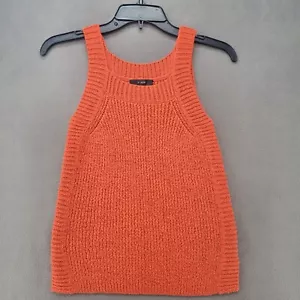 J Crew XXS Algodón Poliéster Naranja Óxido Suéter Chaleco Tejido Sin Mangas Camiseta sin Mangas - Imagen 1 de 13