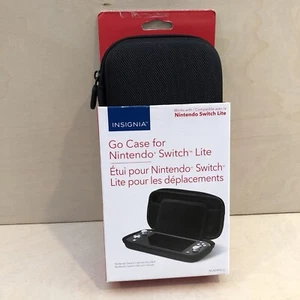 Insignia Go Carrying Case for Nintendo Switch Lite w 8 Game Card Storage - Black - Picture 1 of 6