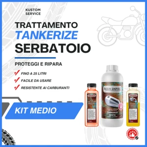 Kit trattamento antiruggine serbatoio moto Tankerize Vespa Lambretta tank medio - Imagen 1 de 4