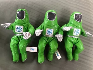 Rare INTEL INSIDE MMX PENTIUM II Neon Green Astronaut Plush Bunny People Lot - Picture 1 of 4