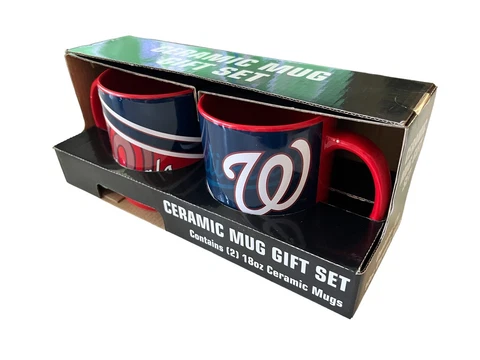 Washington Nationals Ceramic Mug Gift Set 18oz Coffee Mug MLB Baseball DC Cover