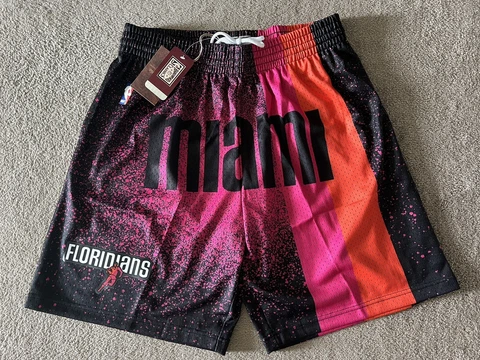 Mitchell & Ness NBA Miami Heat Floridians Gradient Shorts Men's Size XL New Cover