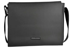 Police Men's Shoulder Bag For Laptop Tablet Waterproof Leather - Picture 1 of 2