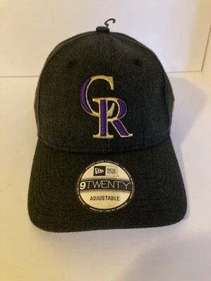 Sombrero Colorado Rockies New Era 9TWENTY Gorra Ajustable Gris Mezcla Lana MLB - NUEVO CON ETIQUETAS Foto 1 de 4