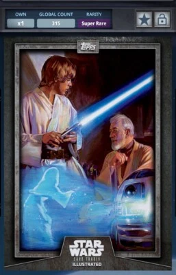 Topps Star Wars Card Trader Illustrated CTI 2015 Luke’s Destiny Digital Card - Image 1 of 3