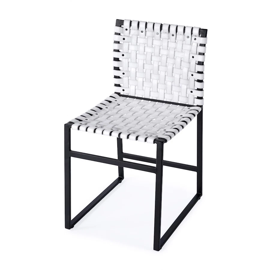 Silla auxiliar Butler Urban de cuero tejido, blanca - 5447411 Foto 1 de 1